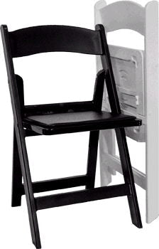 Chair, Black Wood Folding