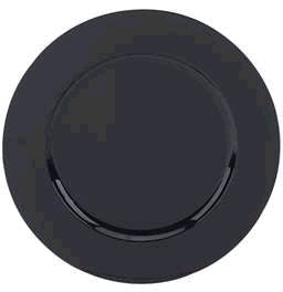 Charger, Black Beaded