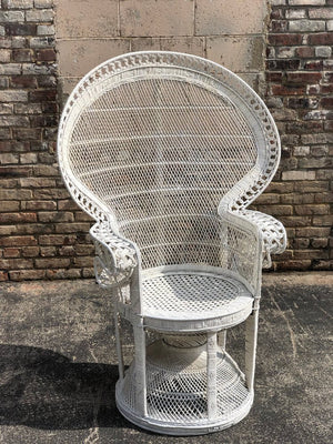 White Peacock Chair